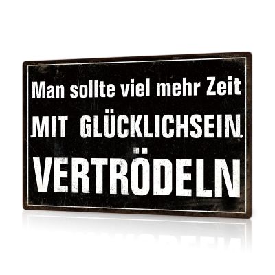 Putuo Decor Metal Sign - Spend More Time Being Happy