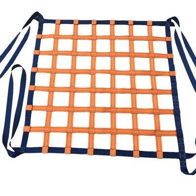 1-Piece Polyester Cargo Lifting Net with Loops, Adjustable Sizes, for Heavy Loads (4 x 400 cm / 20 cm Mesh / 3.5 t Load)