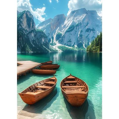 QINRUBB DIY Lake Reflection Diamond Painting Kit