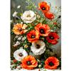 QINRUBB DIY Poppy Flower Diamond Painting Kit view 1
