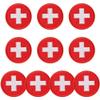 10 Pack Red Cross Patches view 1