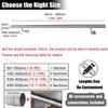 1-Piece Adjustable Stainless Steel Stair Handrail Set, 50–700 cm, Brushed Finish (160 cm) view 4