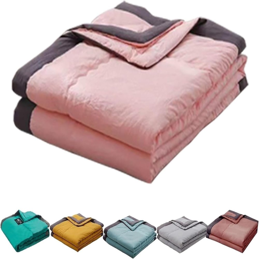 BANTASE Cooling Blanket for Night Sweats, Breathable Lightweight Summer Blanket, 70 x 90 cm