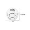 VANZACK 2-Piece Recessed Stainless Steel Pull Ring Handles for Boat Deck Hatches and Yachts, Silver view 2