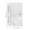 Vaguelly Transparent Sticker Binder, A6 6-Ring K-Pop Photocard Organizer view 2
