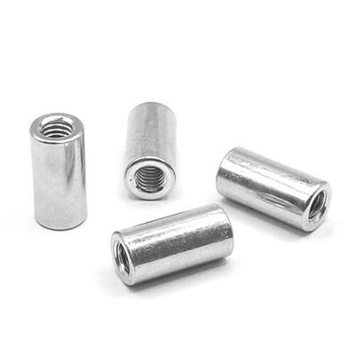 Round Coupling Nut - A2 Stainless Steel - Threaded Sleeve (M8 x 25, 5 pcs.)