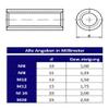 Round Coupling Nut - A2 Stainless Steel - Threaded Sleeve (M8 x 25, 5 pcs.) view 3