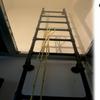1-Piece Emergency Fire Escape Ladder, Wrought Iron, for Bunk Beds, Adjustable Size, up to 150 kg (Black, 115 cm) view 1