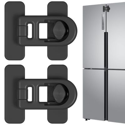 2pcs Refrigerator Lock Strong Adhesive Freezer Non-Toxic
