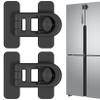 2pcs Refrigerator Lock Strong Adhesive Freezer Non-Toxic view 1