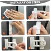 2pcs Refrigerator Lock Strong Adhesive Freezer Non-Toxic view 3