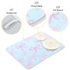 Artificial Glitter Sequin Bow, Blue, Reusable, 45.7 x 61 cm, Rectangular Dish Drying Mat view 4