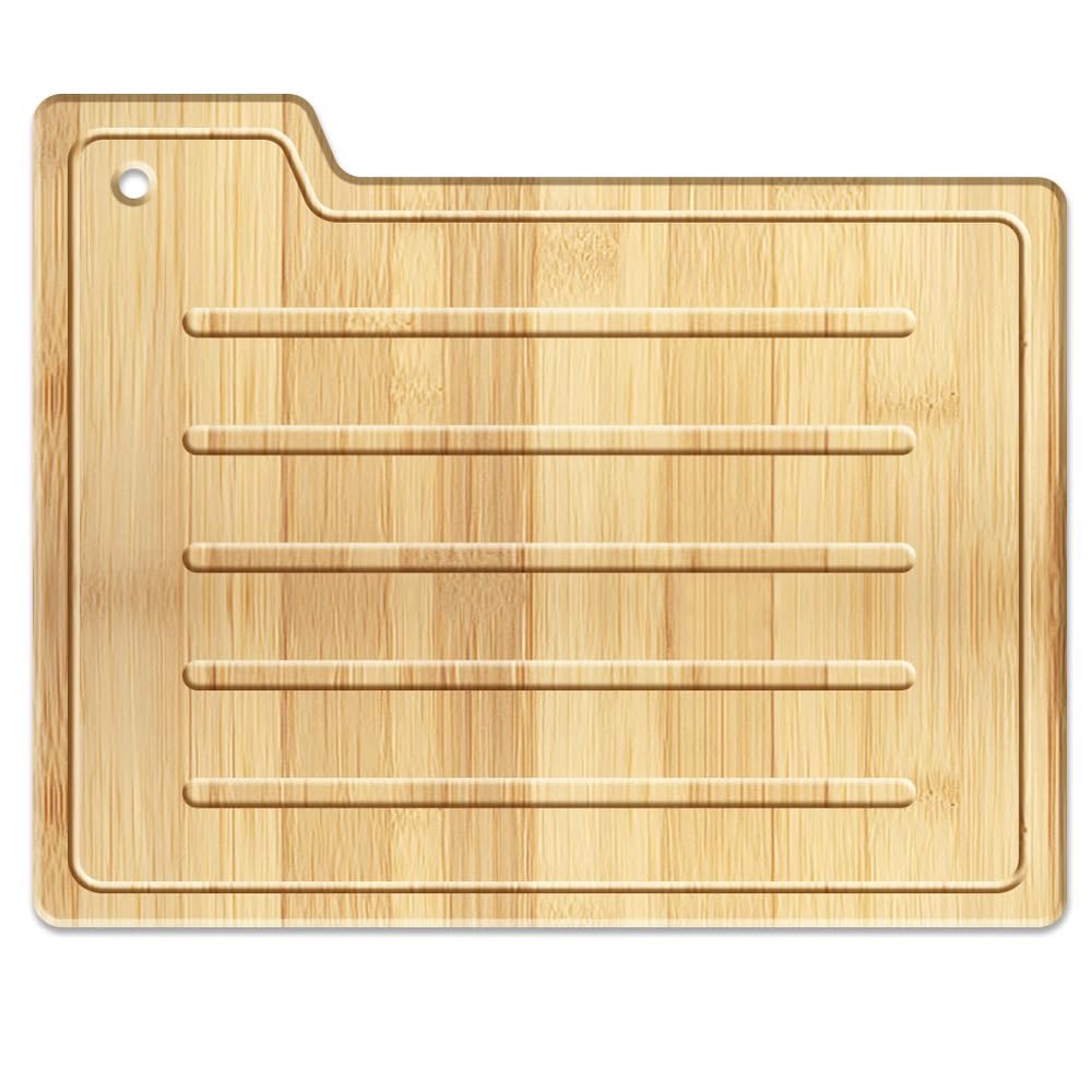WEBEEDY Folder-Shaped Bamboo Cutting Board