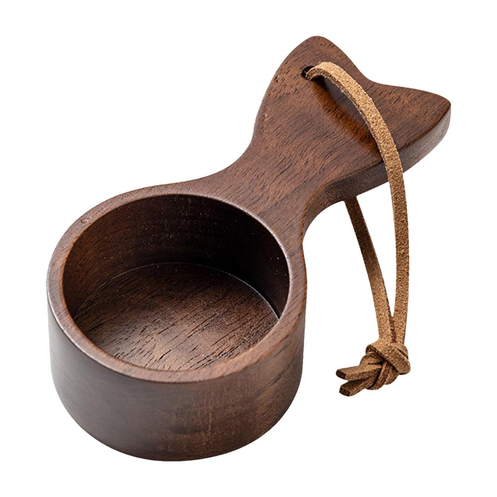 Wooden Coffee Scoop - Handheld, Natural Finish