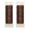 CRAFTYMELODY 2 Rolls 328.08 ft Iron Floral Wire Saddle Brown view 1