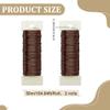 CRAFTYMELODY 2 Rolls 328.08 ft Iron Floral Wire Saddle Brown view 2