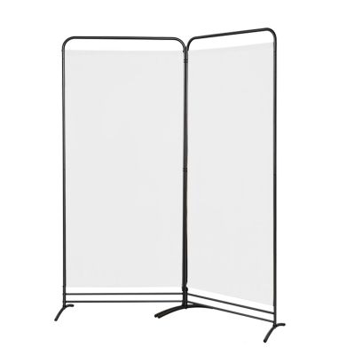 Angel Living Freestanding Folding Room Divider, White, 2-Piece