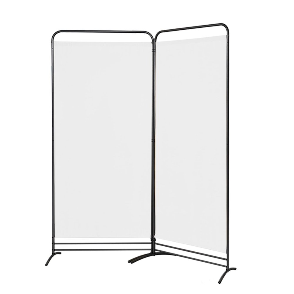Angel Living Freestanding Folding Room Divider, White, 2-Piece
