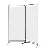 Angel Living Freestanding Folding Room Divider, White, 2-Piece view 1