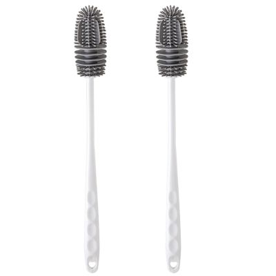 Storage Bag 2pcs Silicone Bottle Cleaning Brushes