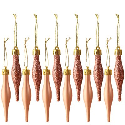 HERZWILD 16pcs Rose Gold Christmas Ornaments
