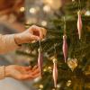 HERZWILD 16pcs Rose Gold Christmas Ornaments view 3