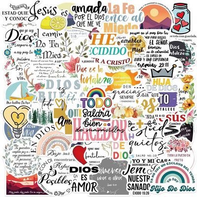 Stakee Spanish Bible Stickers, 50 pcs