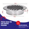 Chle-Mar Round Ventilation Grille 150 mm Stainless Steel with Insertion Collar view 2