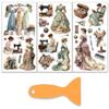 OLYCRAFT Vintage Furniture Stickers Set view 1