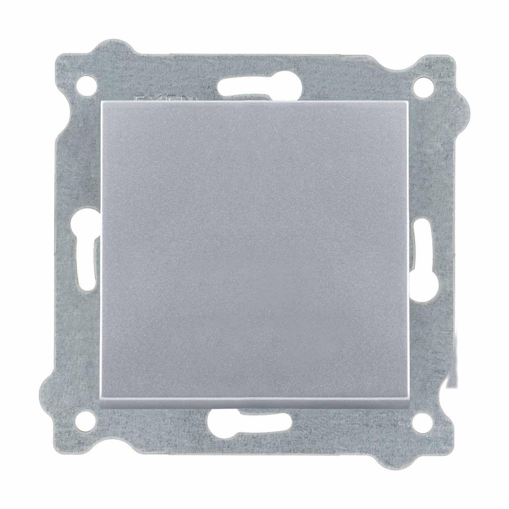 EXEN 1-Gang Flush-Mount Two-Way Switch, Silver, 209/10E