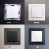 EXEN 1-Gang Flush-Mount Two-Way Switch, Silver, 209/10E view 2