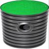DN425 Drainage Inspection Chamber, 0.5 m/1 m, 1x DN110/1x DN160 Inlet, Green Cover view 1