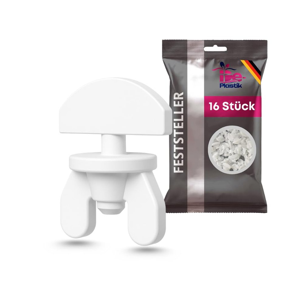 DePlastik Curtain Holders 16PC | White