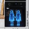 Halloween Wall Stickers - Creepy Little Girl Window Decor view 3