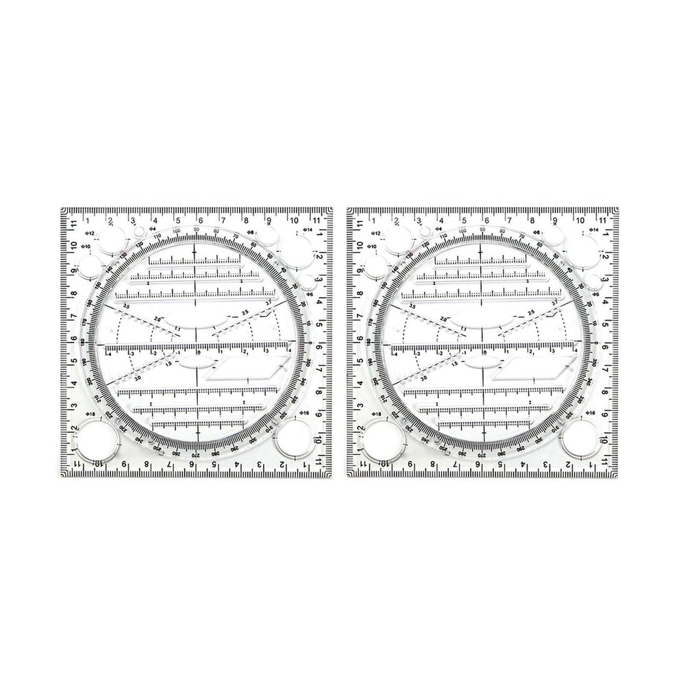 Uikdjgu 2X Multifunctional Circle Drawing Template