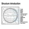 Uikdjgu 2X Multifunctional Circle Drawing Template view 2