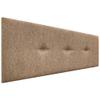DHOME Upholstered Headboard in Luxurious Smooth Fabric with Buttons (Golden Wood, 135 x 50 cm) view 1