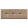 DHOME Upholstered Headboard in Luxurious Smooth Fabric with Buttons (Golden Wood, 135 x 50 cm) view 4