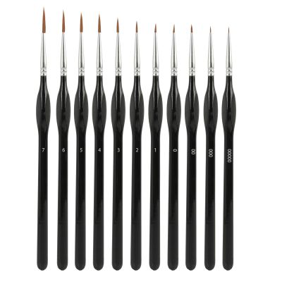 11-Piece Fine Detail Brush Set for Miniature Painting
