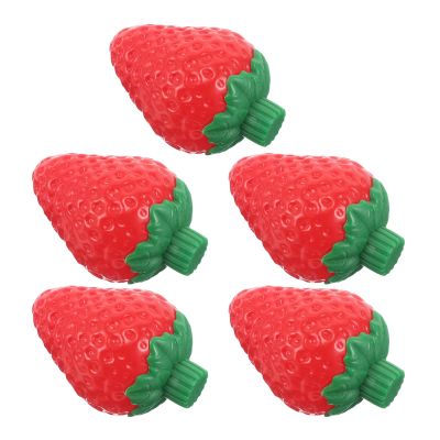 COOLHIYA Travel Squeeze Bottle Set: Strawberry Sauce Squeeze Bottles with Straw