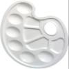 Herlitz Mixing Palette with Grip Hole, Plastic, 23.5 x 17 cm, White view 1