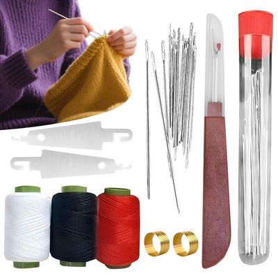 Portable Sewing Kit - 37 Piece Hand Needle Set for Beginners