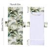 Odot Sun Lounger Towel, Botanical-Style Cover with Flap and Pockets, Microfiber Cover for Garden Loungers, Beach Towel for Beach, Garden and Swimming (Purple) view 3
