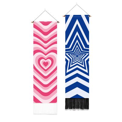 PLIGREAT 2-Pack Geometric Wall Tapestry