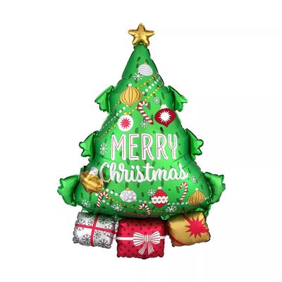 Christmas Foil Balloon - Merry Christmas Tree