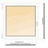 Custom-Made Thermal Honeycomb Pleated Blind, No Drilling, Clamp-Fix, 30–50 x 30–100 cm, Beige Fabric, White Rail view 4