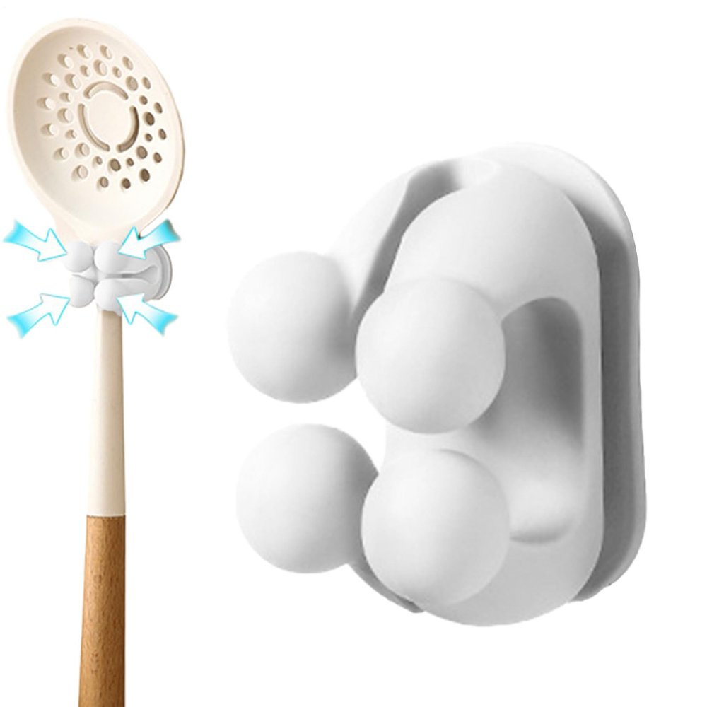 Rice Spoon Rack | Spatula Organizer | Wall-Mounted Kitchen Utensil Holder