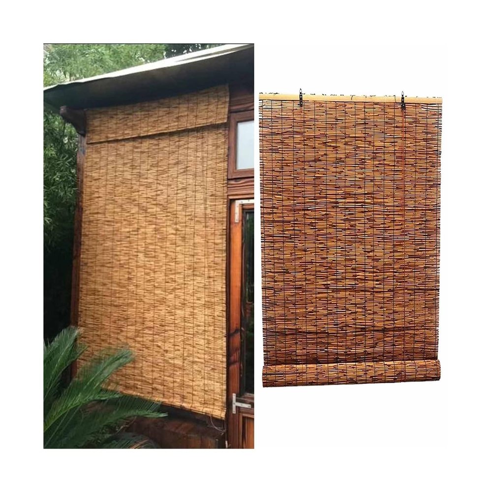 High-Quality Cordless Carbonized Reed Curtain