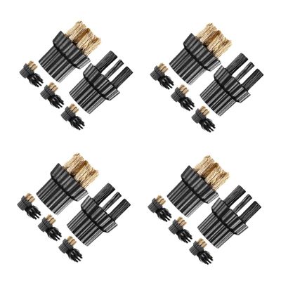 DIYEAH 32-Piece Steam Cleaner Replacement Brush Set, Copper, Multifunctional, for Industrial, Commercial, and Household Use