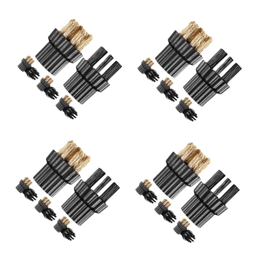 DIYEAH 32-Piece Steam Cleaner Replacement Brush Set, Copper, Multifunctional, for Industrial, Commercial, and Household Use